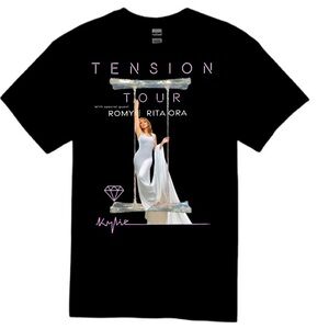 Kylie Minogue Black Graphic T-Shirt